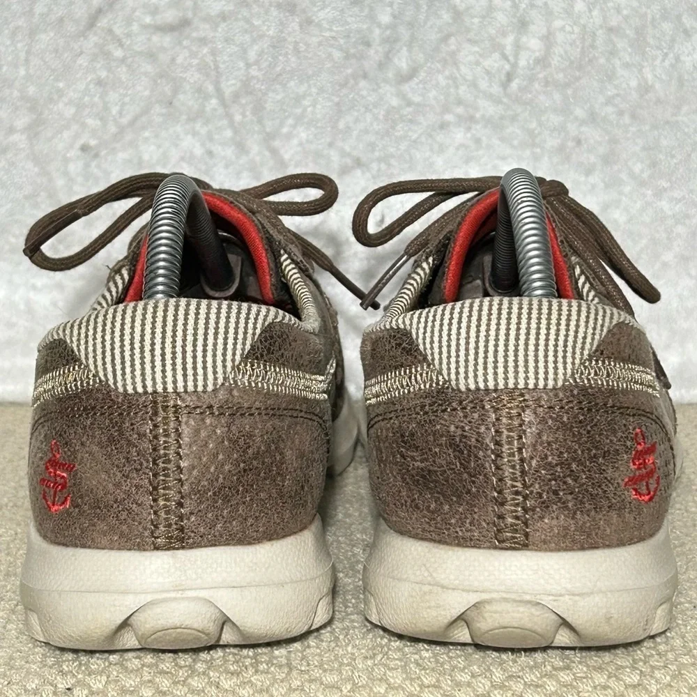 Skechers Womens Brown Gomat GoTech Lace Casual Loafers Shoes SZ US 9